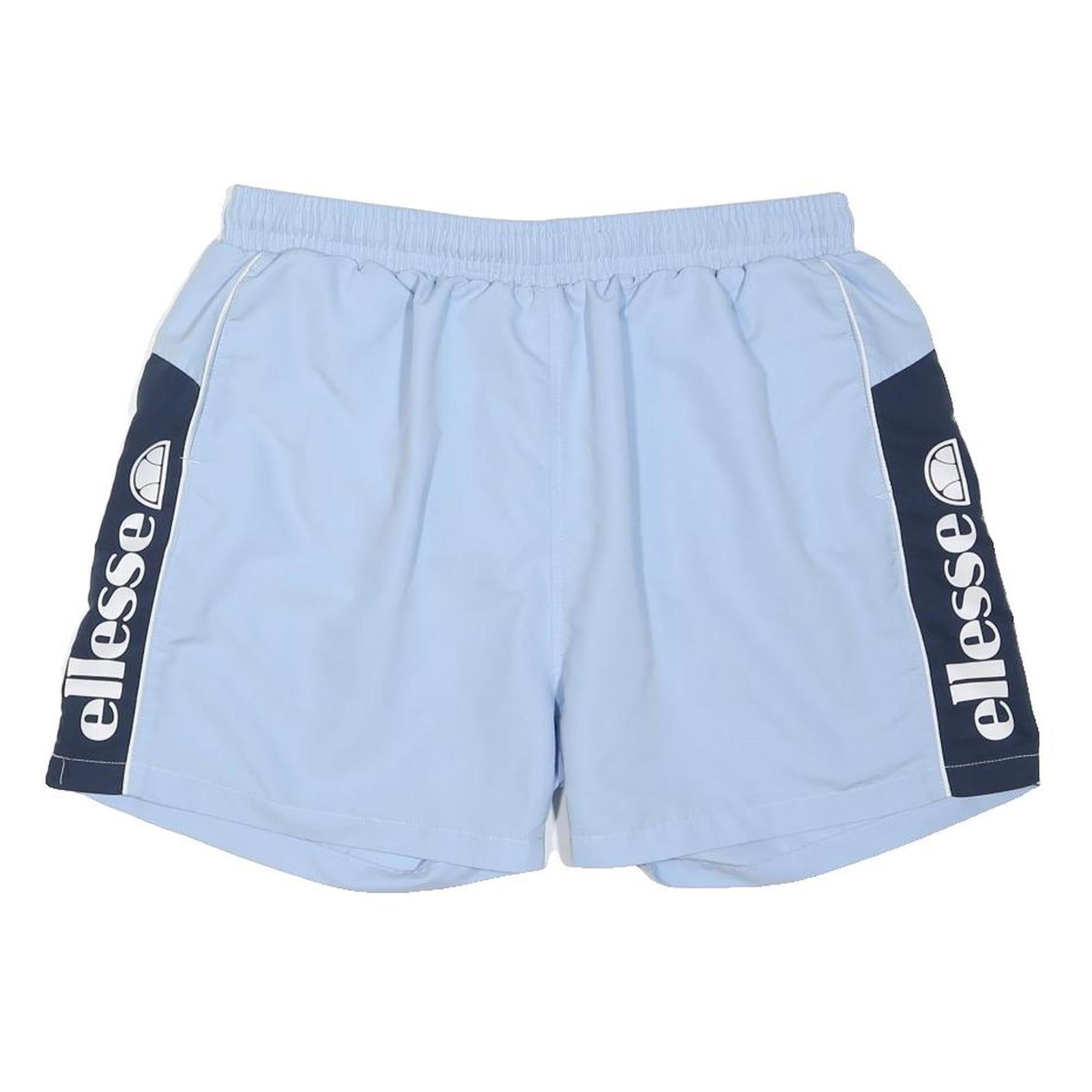 ELLESSE Mens Light Blue Navy Sports Casual Shorts L W32 Polyester Blend