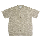 CARLO COLUCCI Mens Shirt Green Crazy Pattern XL