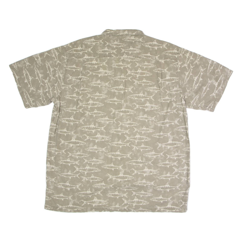 CARLO COLUCCI Mens Shirt Green Crazy Pattern XL