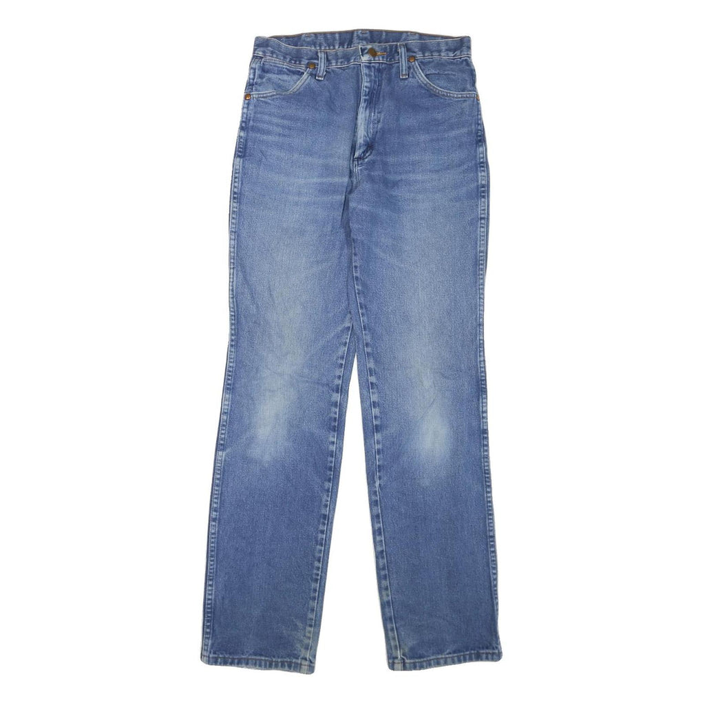 WRANGLER Mens Jeans Blue Regular Straight Denim W31 L34 Classic Zip Pockets