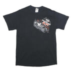 GILDAN Mens Black Chicago Land Slam Graphic T-Shirt M Short Sleeve Crew Neck
