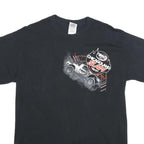 GILDAN Mens Black Chicago Land Slam Graphic T-Shirt M Short Sleeve Crew Neck