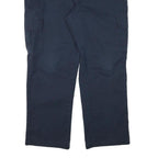 DICKIES Mens Navy Regular Fit Straight Leg Trousers W40 L30 Workwear Casual Zip