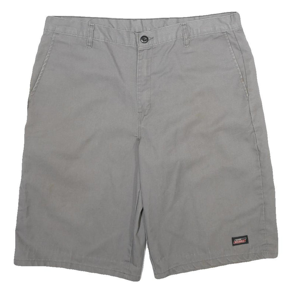 DICKIES Mens Grey Casual Shorts XL W38 Workwear Polyester Blend Comfort