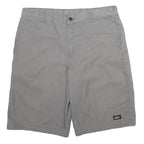 DICKIES Mens Grey Casual Shorts XL W38 Workwear Polyester Blend Comfort