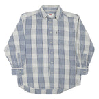 LEVI'S Mens Blue & White Striped Shirt L Cotton Blend Button Down Casual
