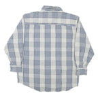 LEVI'S Mens Blue & White Striped Shirt L Cotton Blend Button Down Casual