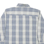 LEVI'S Mens Blue & White Striped Shirt L Cotton Blend Button Down Casual