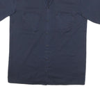DICKIES Mens Navy Blue Work Shirt M Cotton Blend Casual Short Sleeve