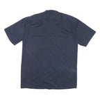 DICKIES Mens Navy Blue Work Shirt M Cotton Blend Casual Short Sleeve