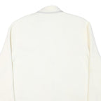 SANDRO Womens White Jacket M Polyester Blend Plain Button Vintage Chic