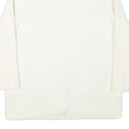 SANDRO Womens White Jacket M Polyester Blend Plain Button Vintage Chic