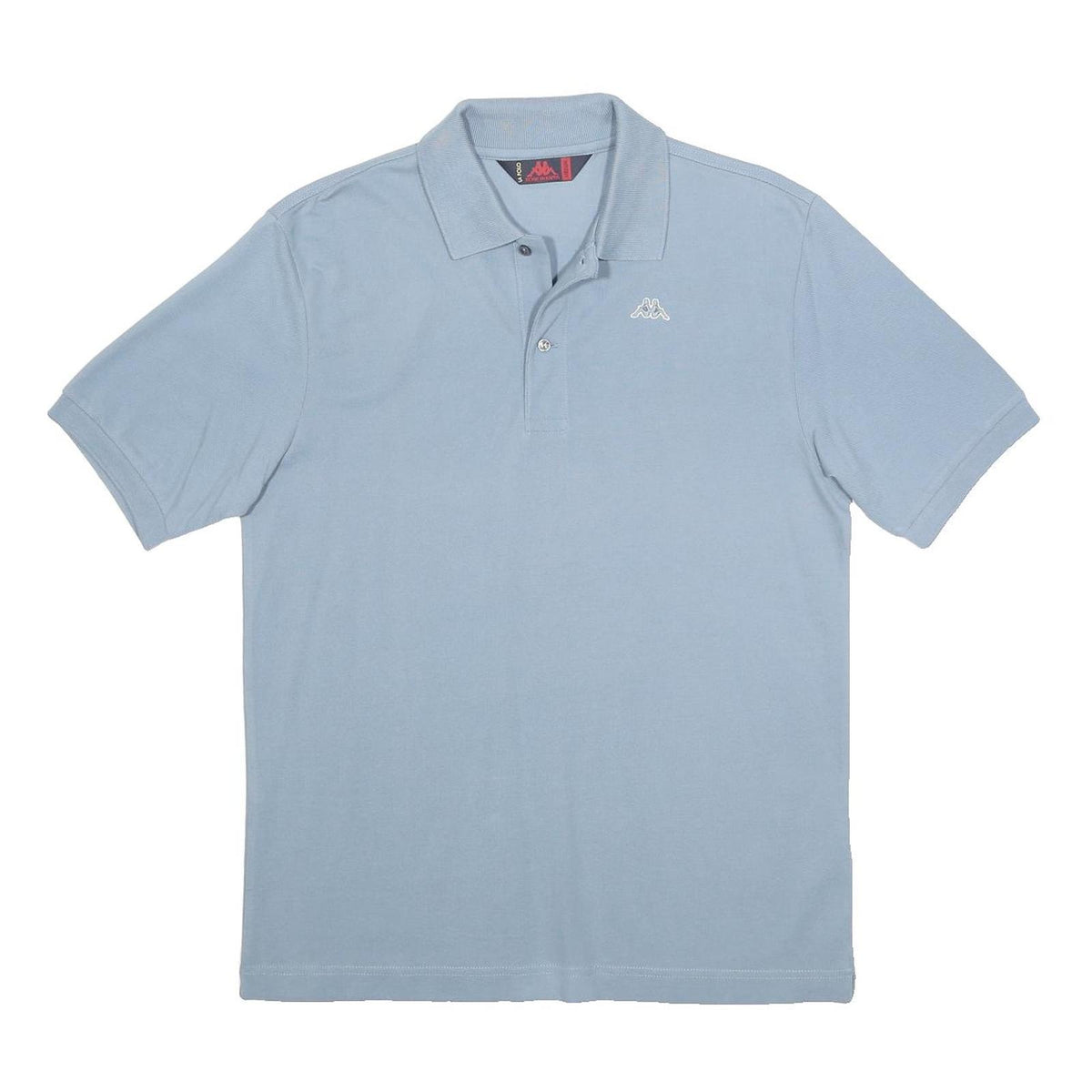 KAPPA Mens Blue Short Sleeve Polo Shirt M Logo Embroidered Cotton Casual