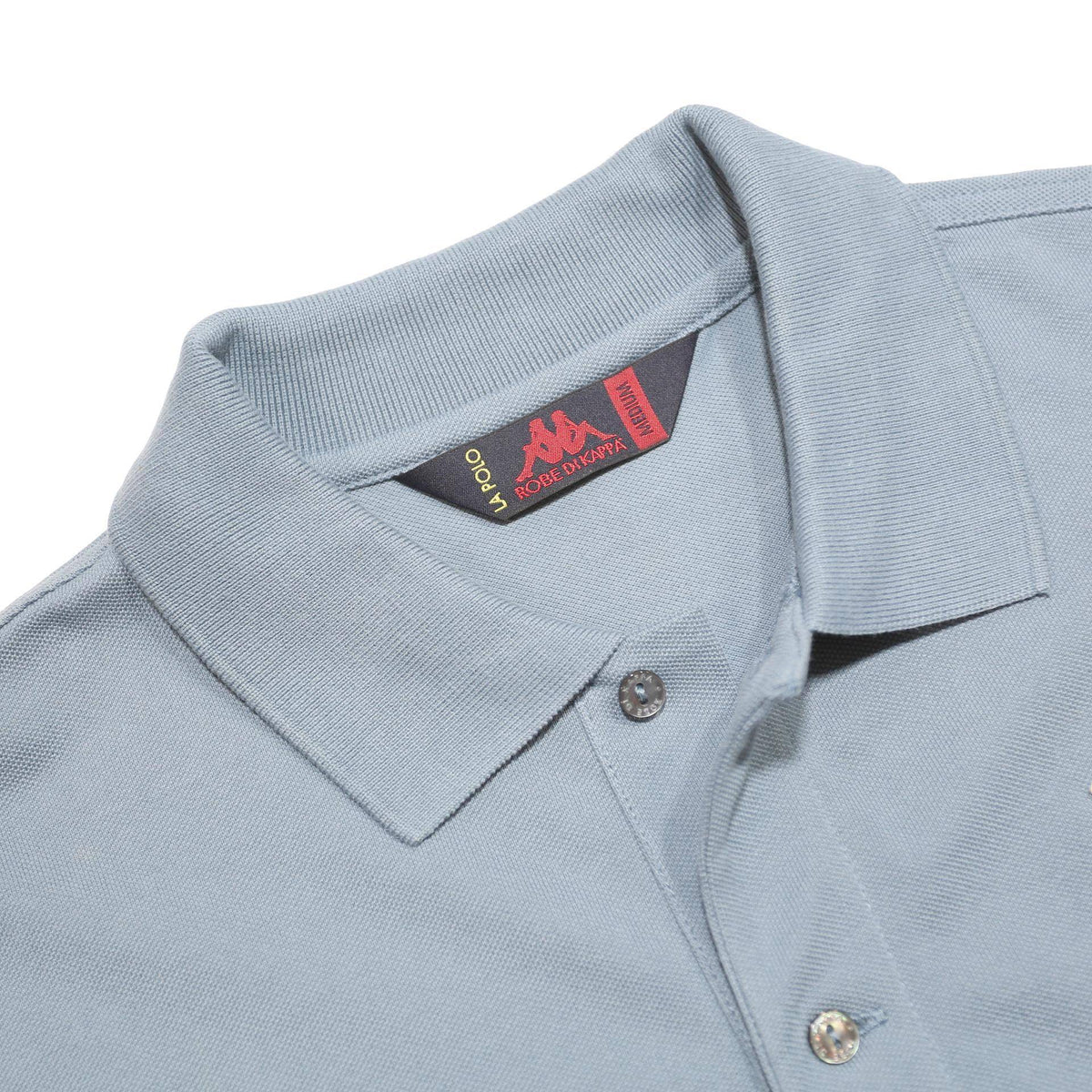 KAPPA Mens Blue Short Sleeve Polo Shirt M Logo Embroidered Cotton Casual