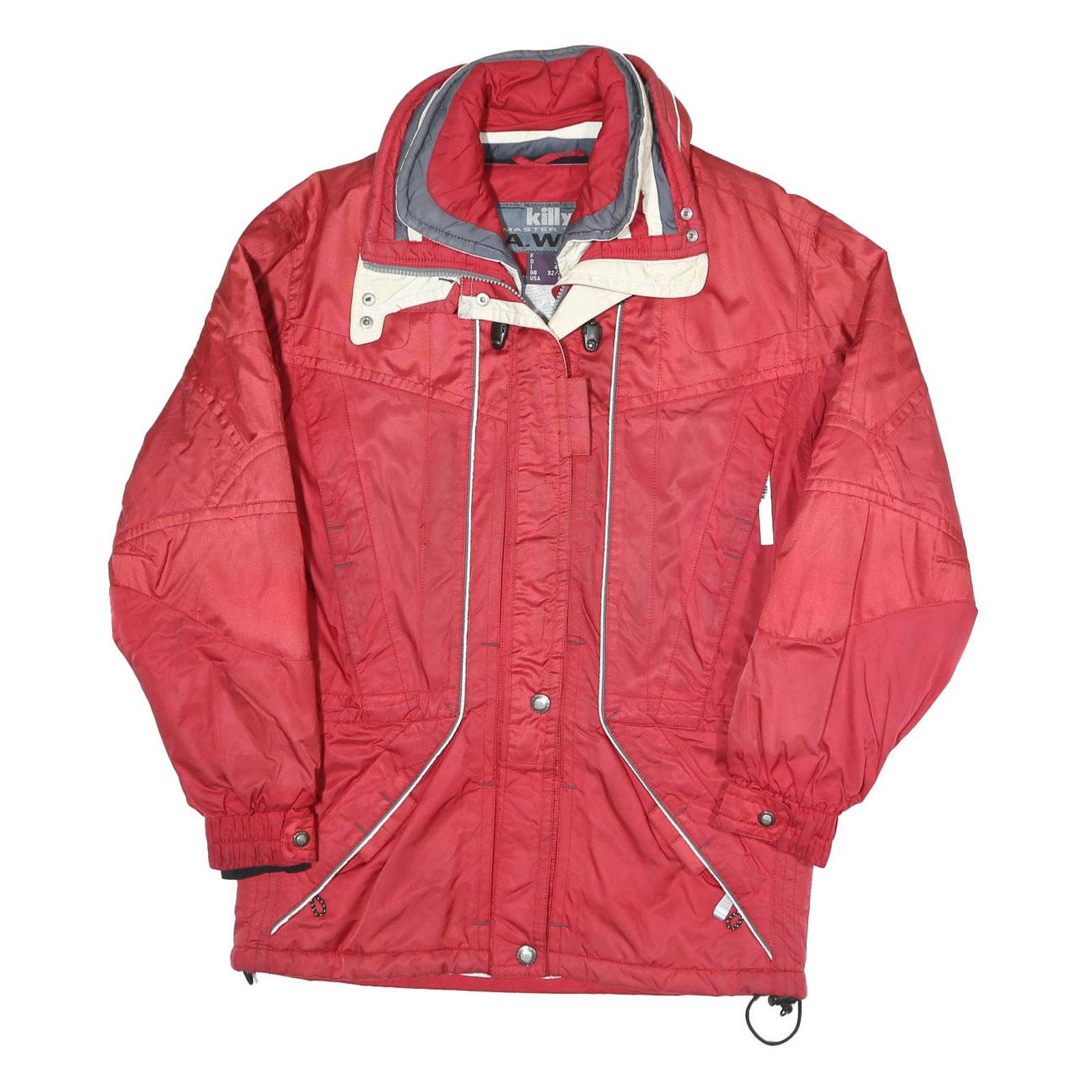 KILLY Womens Red Polyester Blend Ski Jacket UK 8 Winter Outdoor Zip