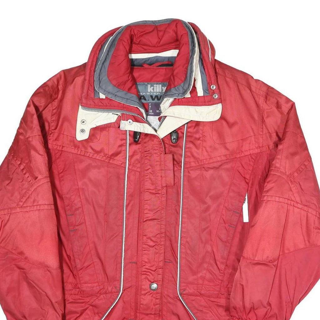 KILLY Womens Red Polyester Blend Ski Jacket UK 8 Winter Outdoor Zip