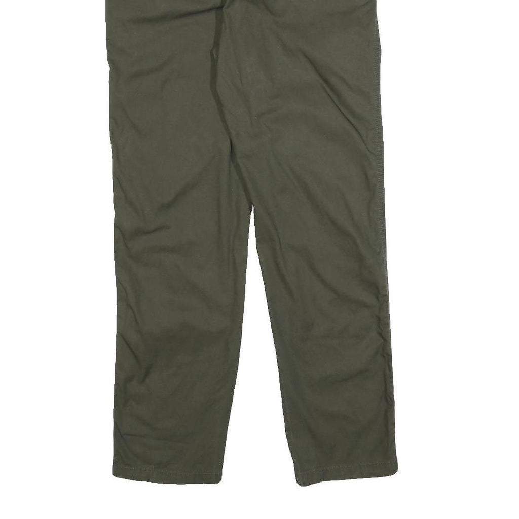 CARHARTT WIP Mens Cotton Slim Tapered Trousers Olive Green W31 L29 Casual