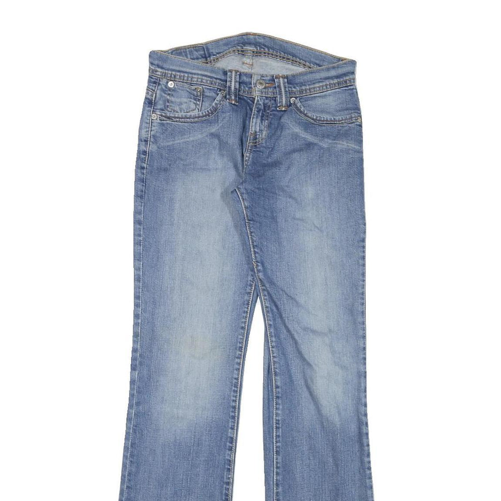 LEVI'S Womens Blue Regular Straight Denim Medium W26 L32 Classic Fit Zip Jeans