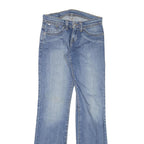 LEVI'S Womens Blue Regular Straight Denim Medium W26 L32 Classic Fit Zip Jeans