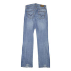 LEVI'S Womens Blue Regular Straight Denim Medium W26 L32 Classic Fit Zip Jeans