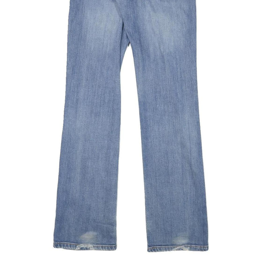 LEVI'S Womens Blue Regular Straight Denim Medium W26 L32 Classic Fit Zip Jeans