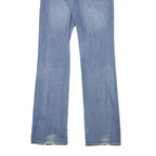 LEVI'S Womens Blue Regular Straight Denim Medium W26 L32 Classic Fit Zip Jeans