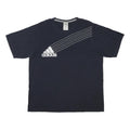 ADIDAS Mens Black Staffs Team Manager Graphic T-Shirt XL Short Sleeve Crew Neck