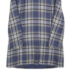 RENE SCHAAD Womens Blue & Brown Check Wool Button Jacket S Woven Classic