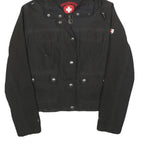 WELLENSTEYN Womens Black Jacket S Cotton Blend Hooded Zip Casual Outdoor