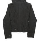 WELLENSTEYN Womens Black Jacket S Cotton Blend Hooded Zip Casual Outdoor