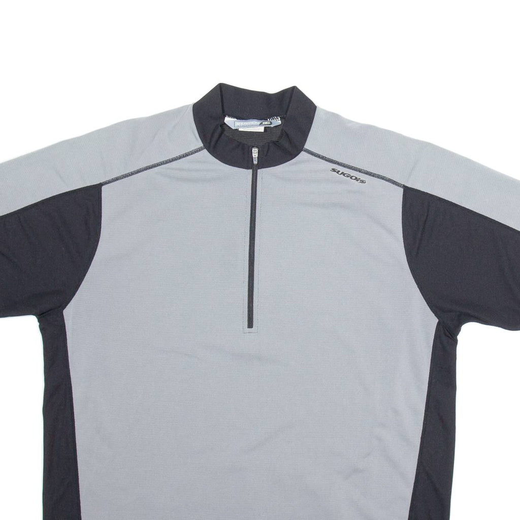 SUGOI Cycling Mens Jersey Grey 1/2 Zip L