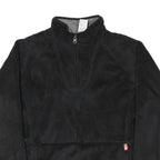 THE NORTH FACE Womens Black Plain Pullover Fleece Crew Neck Jumper L Outdoor