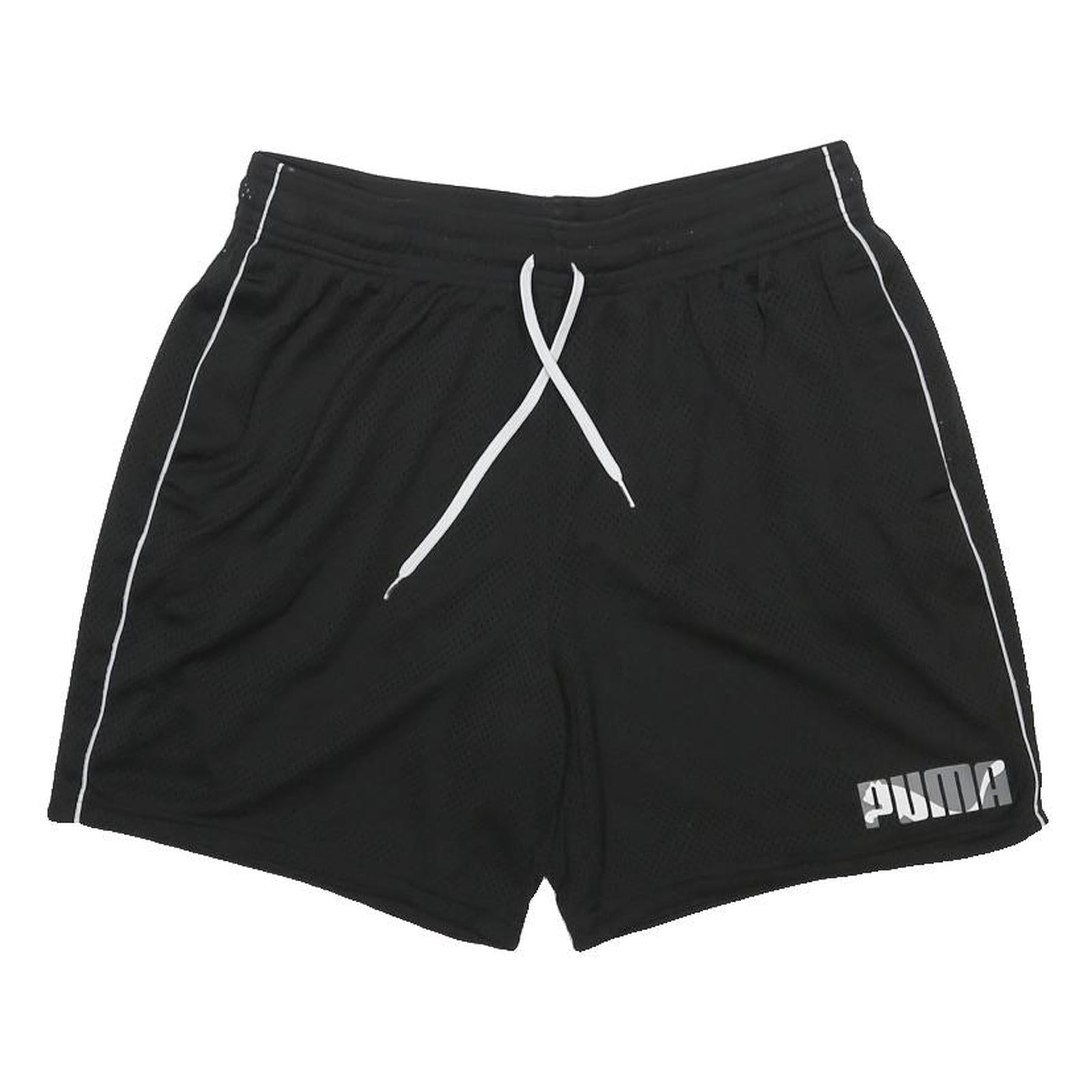 PUMA Mens Black Casual Shorts XL W31 Sports Logo Lightweight Athletic Wear