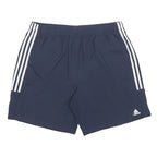 ADIDAS Mens Shorts Navy Blue Sports Casual XL W34 Three Stripe