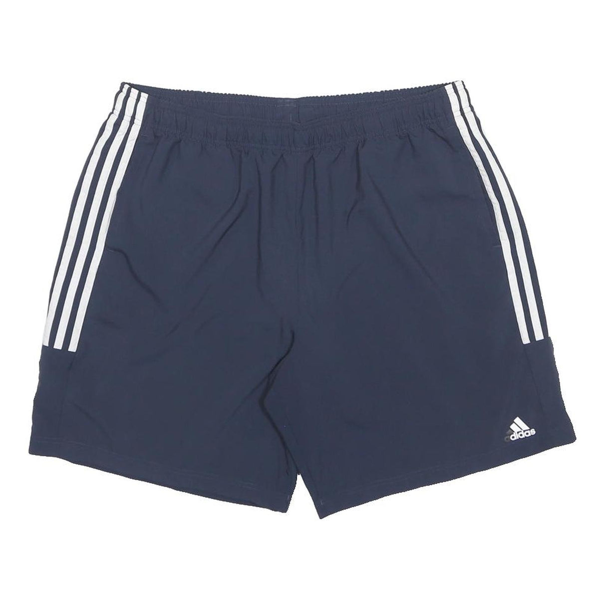 ADIDAS Mens Shorts Navy Blue Sports Casual XL W34 Three Stripe