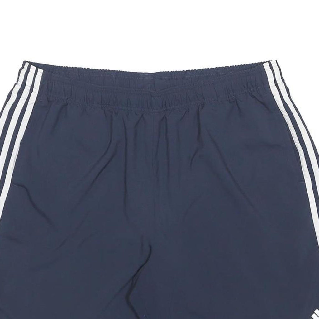 ADIDAS Mens Shorts Navy Blue Sports Casual XL W34 Three Stripe