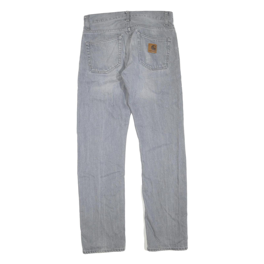 CARHARTT Womens Blue Regular Fit Straight Denim Jeans W32 L32 Classic Zip