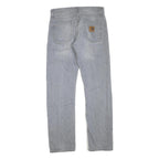 CARHARTT Womens Blue Regular Fit Straight Denim Jeans W32 L32 Classic Zip