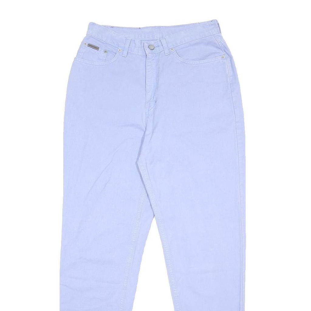 Calvin Klein Womens Jeans Blue Regular Straight Denim Light W28 L31 Classic Zip