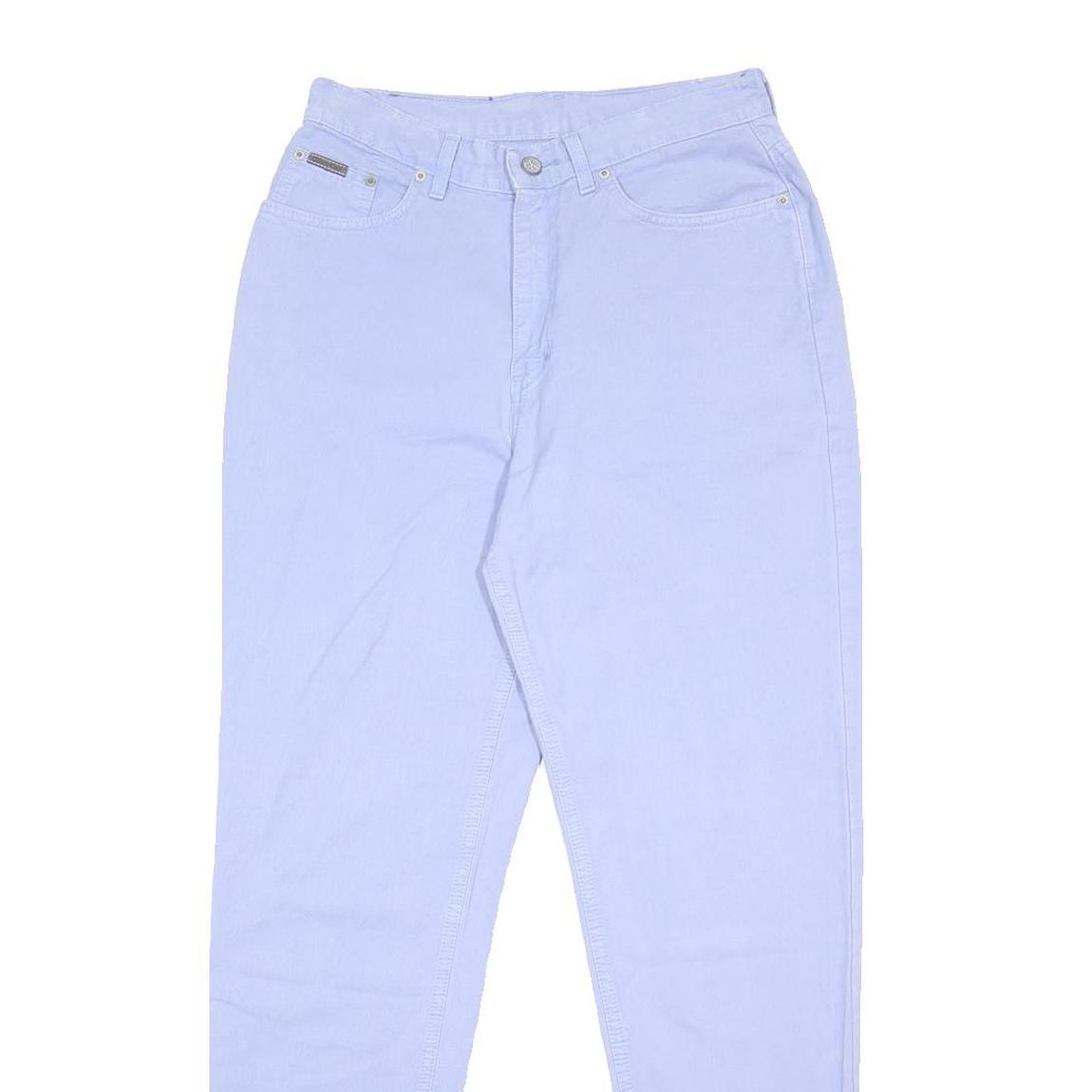 Calvin Klein Womens Jeans Blue Regular Straight Denim Light W28 L31 Classic Zip