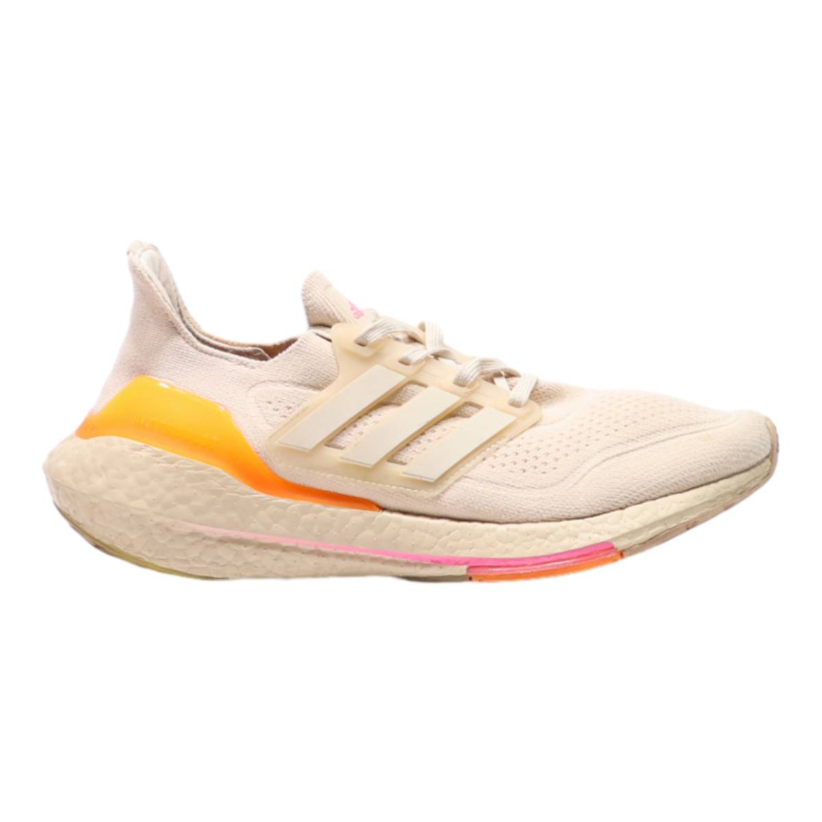 ADIDAS UltraBoost 21 2021 Sneaker Trainers Cream Synthetic Womens UK 8