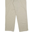 DICKIES Mens Cotton Beige Regular Straight Trousers W36 L32 Classic Workwear Zip