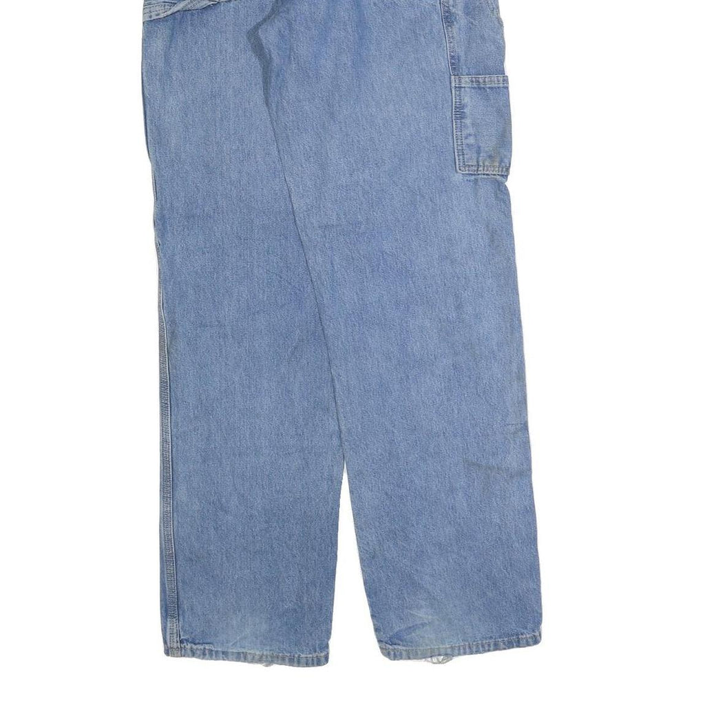 DICKIES Mens Jeans Blue Regular Straight Denim Medium W34 L34 Workwear Style