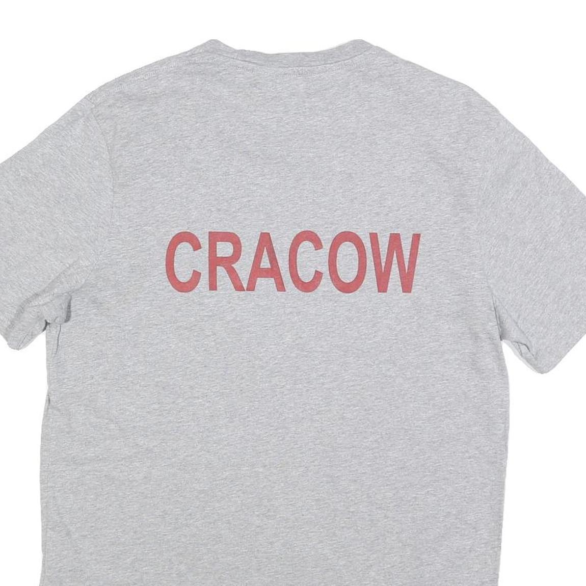 LEVI'S Mens Grey Graphic T-Shirt M Short Sleeve Crew Neck Logo Print