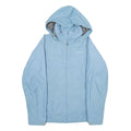 COLUMBIA Womens Blue Nylon Outdoor Hooded Jacket S Zip Lightweight Water