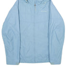 COLUMBIA Womens Blue Nylon Outdoor Hooded Jacket S Zip Lightweight Water