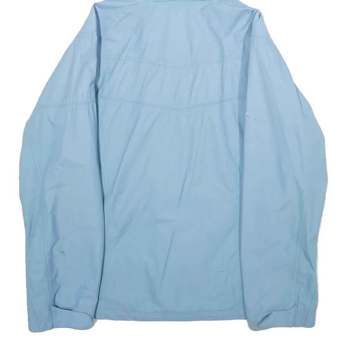 COLUMBIA Womens Blue Nylon Outdoor Hooded Jacket S Zip Lightweight Water