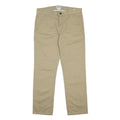 TIMBERLAND Mens Cotton Beige Regular Straight Trousers W32 L32 Casual Classic