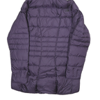 THE NORTH FACE Womens Purple Slim Puffer Jacket Size S Polyester Blend Hooded