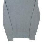 ALL SAINTS Mens Grey Cotton Blend Patterned Crew Neck Basic Knit Jumper M Casual